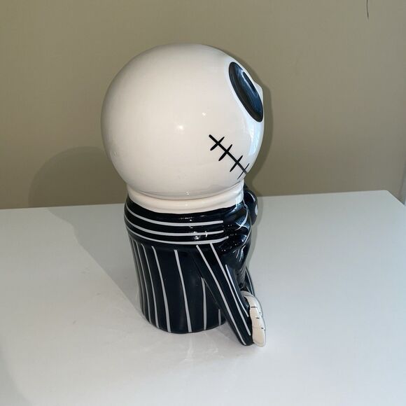 Disney Nightmare Before Christmas Jack Skellington Pumpkin Cookie Jar Canister - Picture 9 of 10